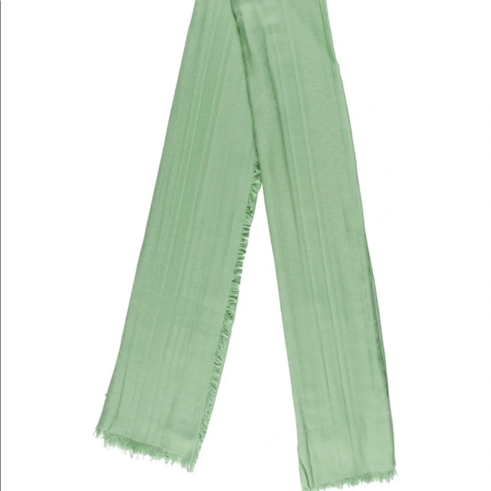 Gucci Light Green Silk Scarf
